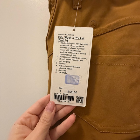 Lululemon city sleek 5 pocket pant 7/8 - Picture 3 of 3